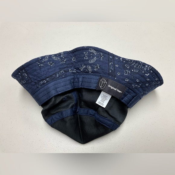 Original Use  Blue Paisley Print Bucket Hat - Picture 5 of 6